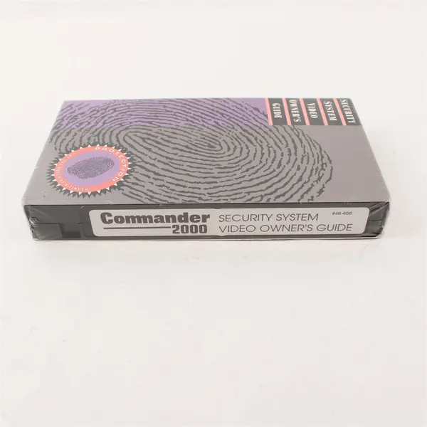 Commander 2000 Security System Video Owner's Guide VHS Sealed #46-606