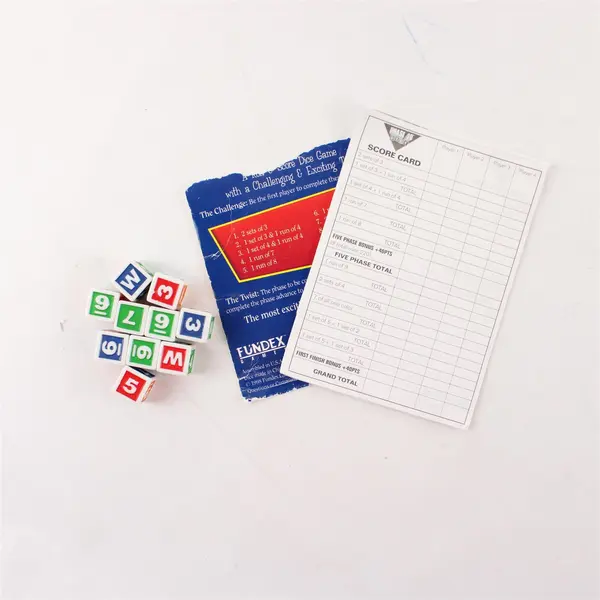 Fundex Phase 10 Dice Game Partial Set No Box Vintage 1990s