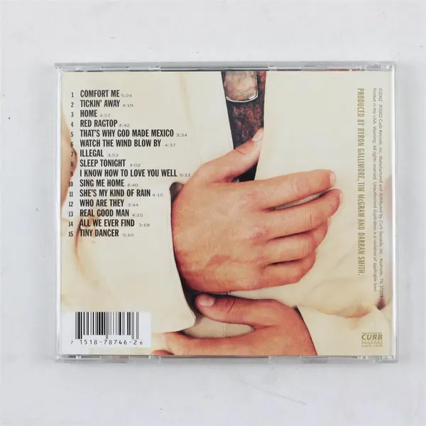 Tim McGraw And the Dancehall Doctors CD Curb Records D2-78746