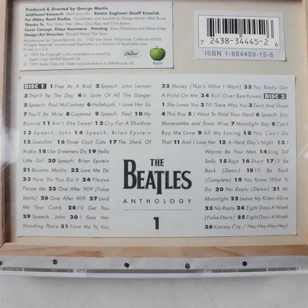 The Beatles Anthology 1 By The Beatles (CD, 2 Disc, 1995, Apple Corps, Sealed)
