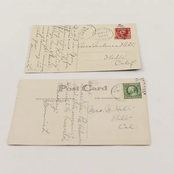 Lot Of 2 VTG Dutch Themed Litho Postcards Windmill Girls Drinking Hot Cocoa