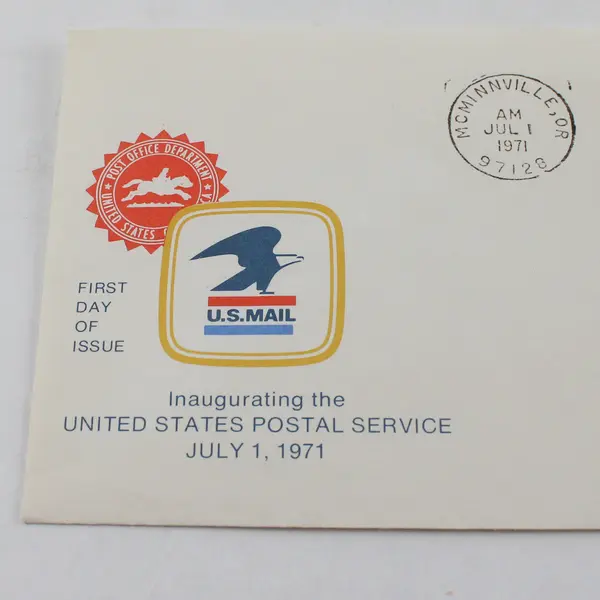 Inaugurating The USPS FDC July 1 1971 McMinnville Oregon Cancel #1396