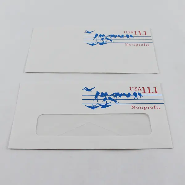 Lot Of 2 US Birds 11.1c Nonprofit Stamped Envelopes