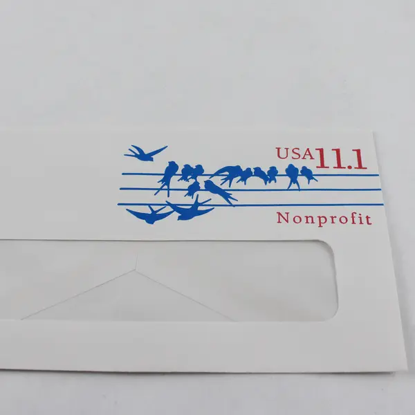 Lot Of 2 US Birds 11.1c Nonprofit Stamped Envelopes