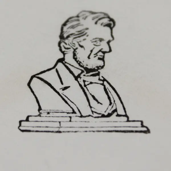 1960 Abe Lincoln American Credo Stamp FDC Hand Drawn Cachet WEW