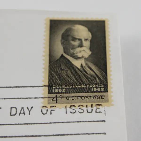 Charles Evans Hughes 4c Stamp FDC Washington DC April 11 1962 Cancel
