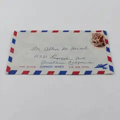 1940s Mexico Air Mail Cover Mexico City To Anaheim California Used