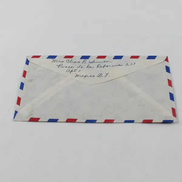 1940s Mexico Air Mail Cover Mexico City To Anaheim California Used