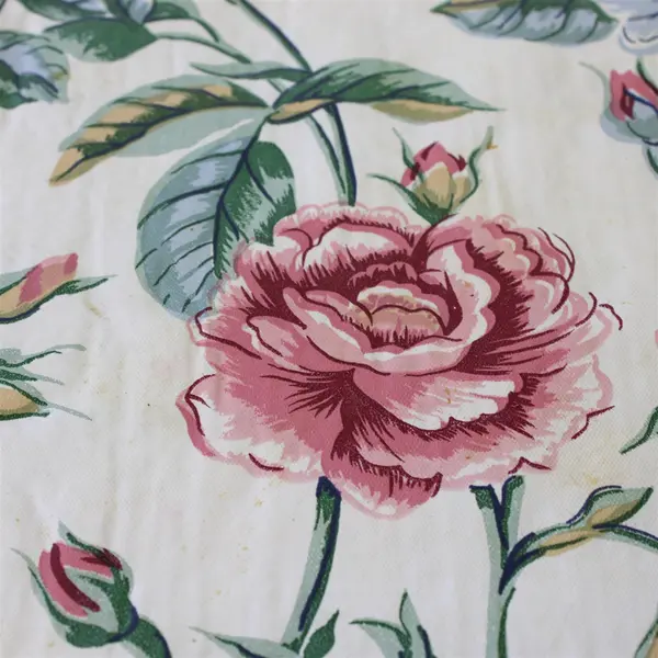 Set of 3 Floral Vinyl Rectangular Placemats Pink Blue Unbranded