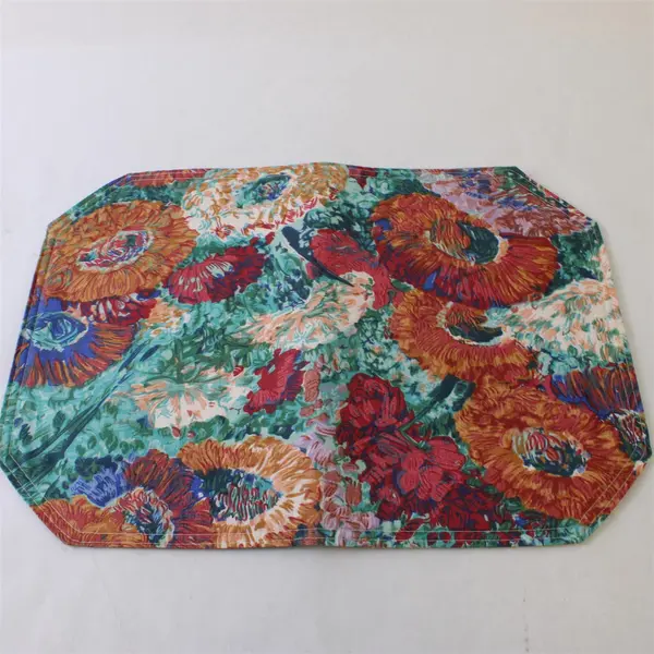 Set of 4 Vintage Monet Inspired Impressionist Floral Placemats