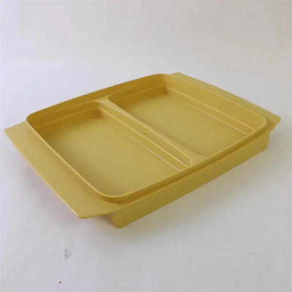 Vintage Tupperware Divided Keeper Tray 723-3 722-3 w/ Inserts No Lid