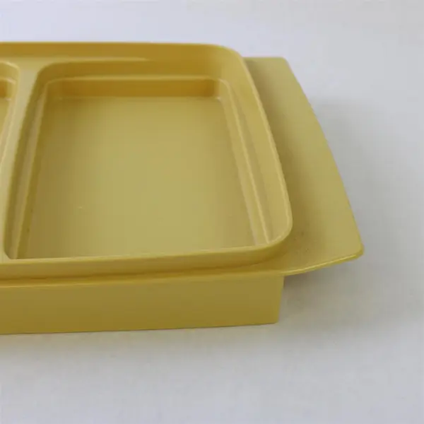 Vintage Tupperware Divided Keeper Tray 723-3 722-3 w/ Inserts No Lid