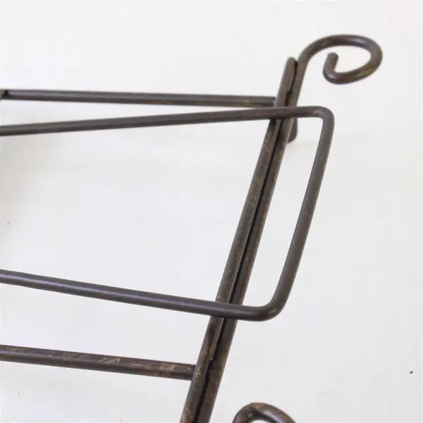 Bronze Metal Display Easel Plate Holder Scroll Design Decorative Stand