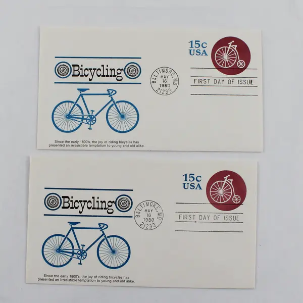 Lot Of 2 Bicycling First Day Covers Baltimore May 16 1980 FDC Scott U597
