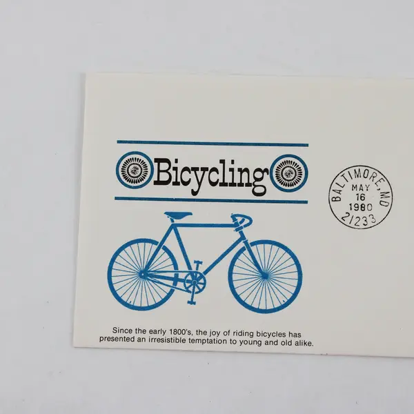 Lot Of 2 Bicycling First Day Covers Baltimore May 16 1980 FDC Scott U597