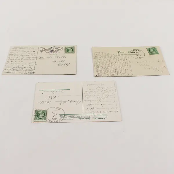 Lot of 6 Vintage Embossed Floral Greeting Postcards