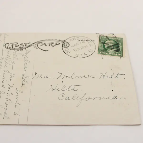 Vintage L.F. Pease Here’s Just a Line, Smile Poem Postcard Used