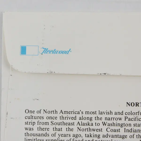 Lot Of 5 Northwest Coast Indians Indian Art Stamp FDC 1980 Fleetwood Cachet