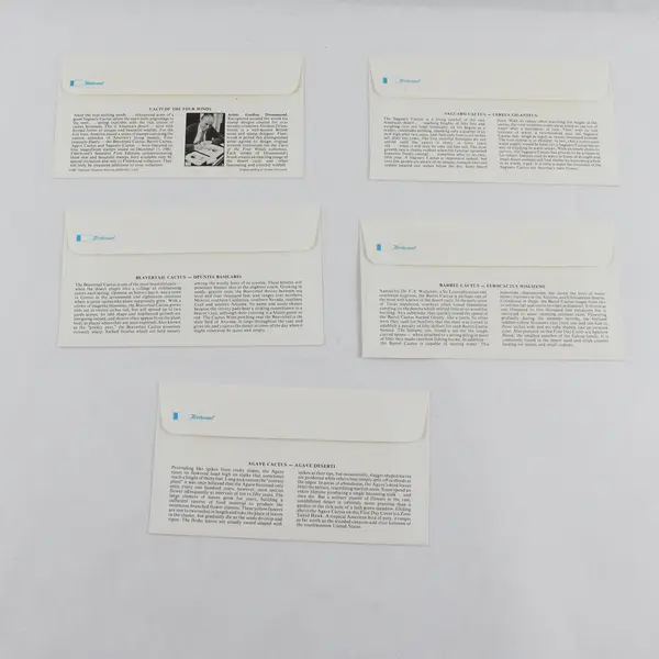 Set Of 5 Desert Plants Stamps 1981 FDC Fleetwood Cachet SC# 1942-45