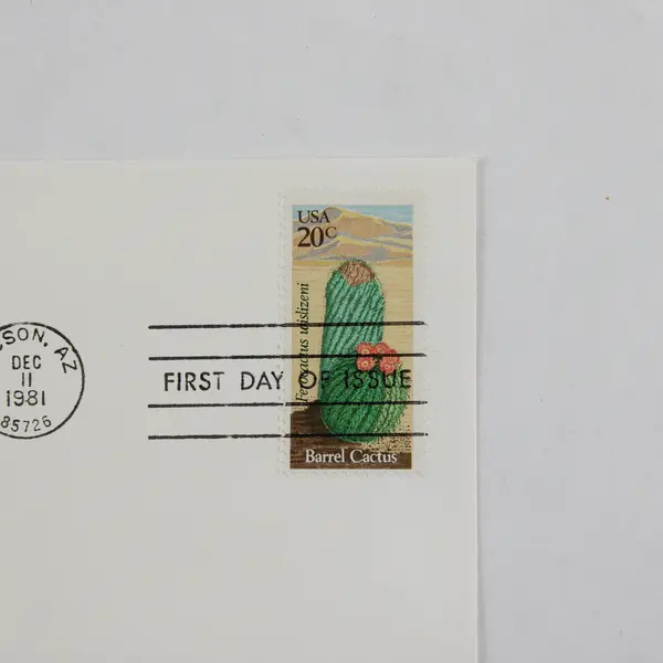 Set Of 5 Desert Plants Stamps 1981 FDC Fleetwood Cachet SC# 1942-45