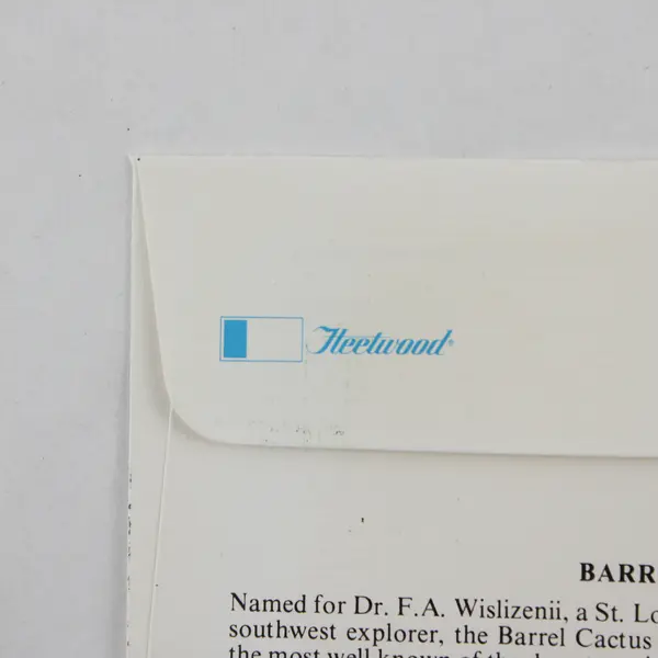 Set Of 5 Desert Plants Stamps 1981 FDC Fleetwood Cachet SC# 1942-45