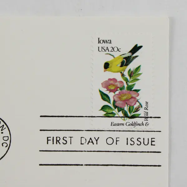 Set Of 5 State Birds & Flowers Stamps 1982 FDC Fleetwood Cachet IA IN IL ID HI