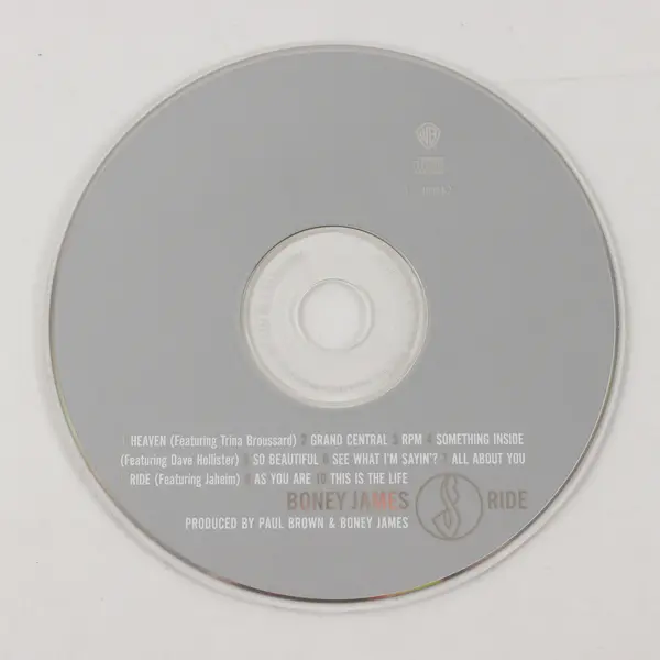Ride by Boney James 2001 Music CD Warner Bros Records Good (Not Original Case)