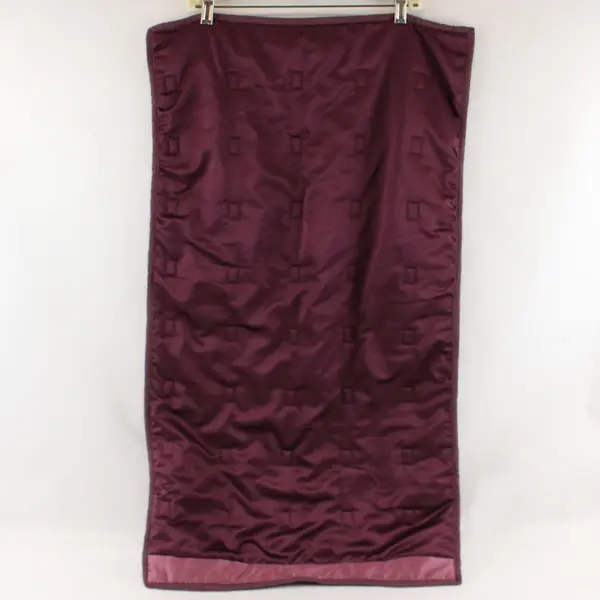 Lot of 3 Royal Velvet Purple King Bedspread 2 Pillowcases Square Pattern