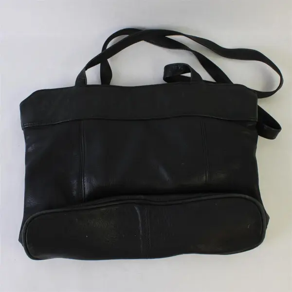 Ellemenno Black Genuine Leather Shoulder Bag Purse