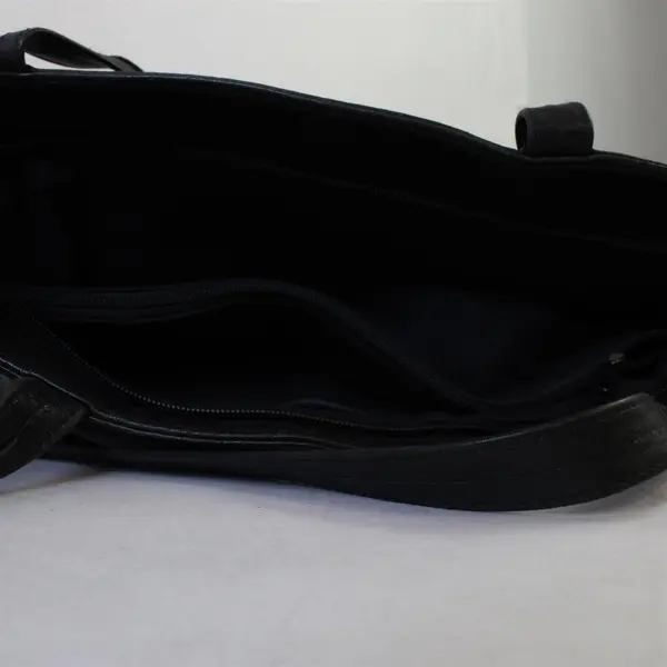 Ellemenno Black Genuine Leather Shoulder Bag Purse