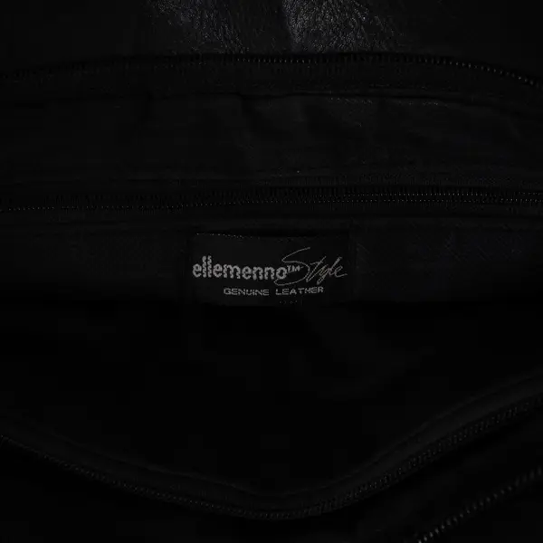 Ellemenno Black Genuine Leather Shoulder Bag Purse