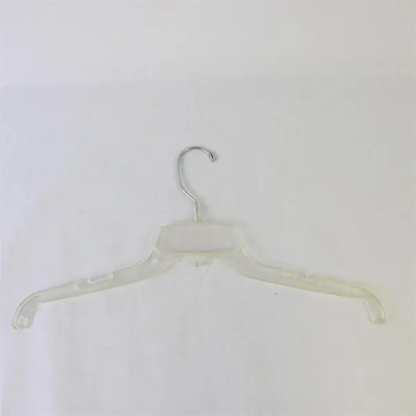 Mixed Lot of 10 Clear Plastic Retail Clothes Hangers for Shirts