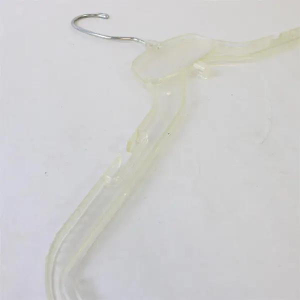 Mixed Lot of 10 Clear Plastic Retail Clothes Hangers for Shirts