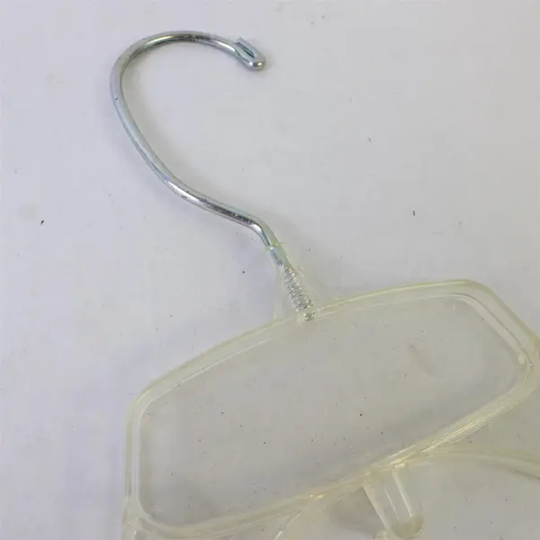 Mixed Lot of 10 Clear Plastic Retail Clothes Hangers for Shirts