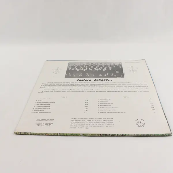 The Eastern Echoes Chorus "A Song Within My Heart" 12" Sealed Vinyl Record