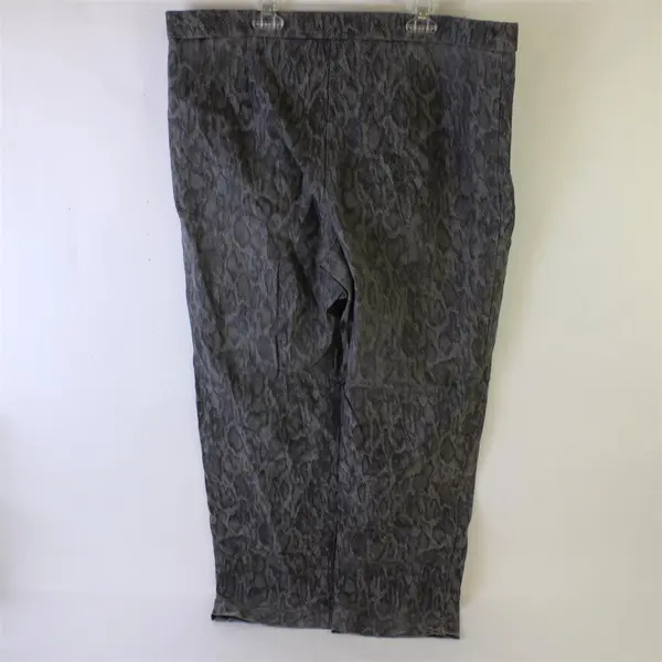 Briggs Snakeskin Print Straight-Leg Pants Women's XL