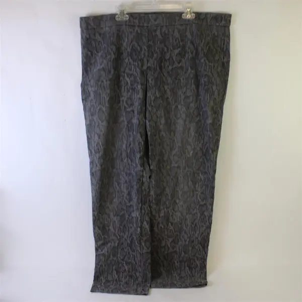 Briggs Snakeskin Print Straight-Leg Pants Women's XL