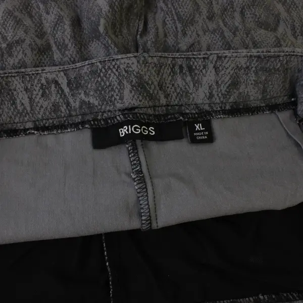 Briggs Snakeskin Print Straight-Leg Pants Women's XL