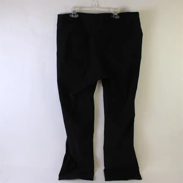 Soho Apparel Ltd. Solid Black Straight-Leg Pants Women's Size 14