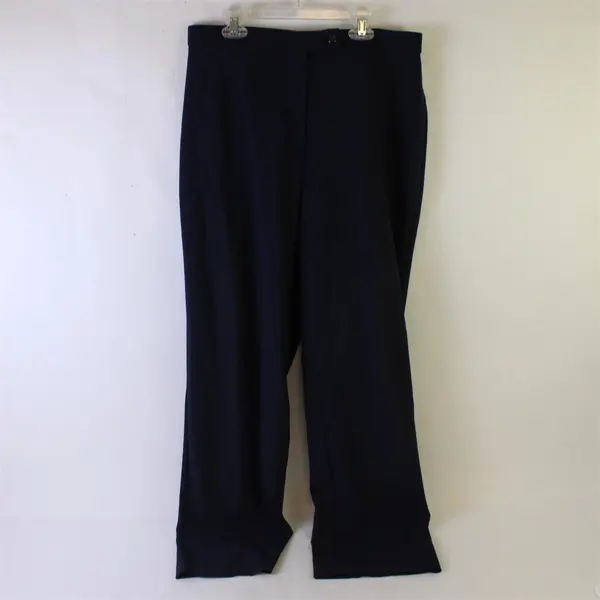 JM Collection Navy Blue Straight-Leg Dress Pants Women's Size 10