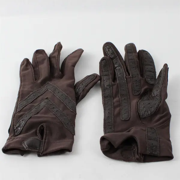 Aris Isotoner Women's Brown Nylon Stretch Gloves One Size