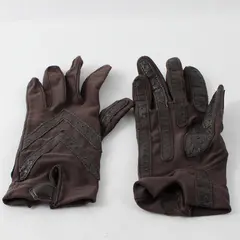 Aris Isotoner Women's Brown Nylon Stretch Gloves One Size