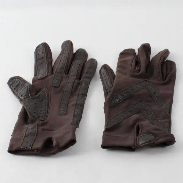 Aris Isotoner Women's Brown Nylon Stretch Gloves One Size