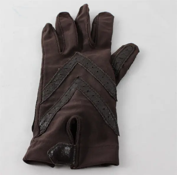 Aris Isotoner Women's Brown Nylon Stretch Gloves One Size