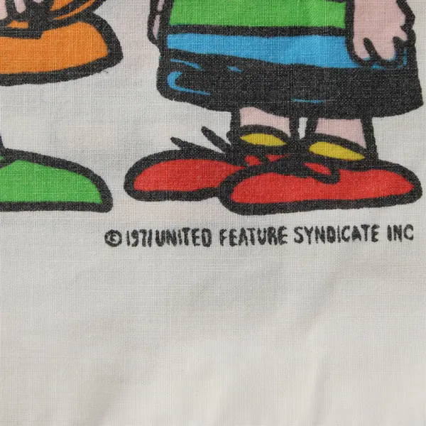 VTG 1971 United Feature Syndicate Peanuts Charlie Brown Standard Pillowcase FLAW