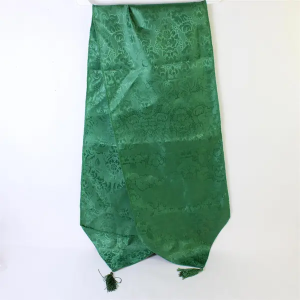 Floral Design Forest Green Table Runner 12" x 72"