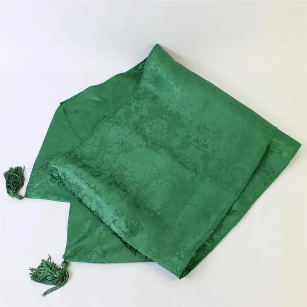 Floral Design Forest Green Table Runner 12" x 72"