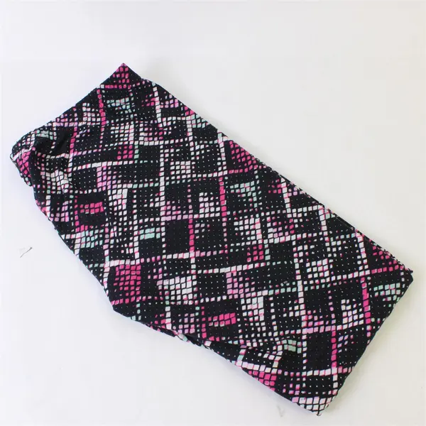 No Boundaries Black Pink Mint Leggings Girls Large 11-13