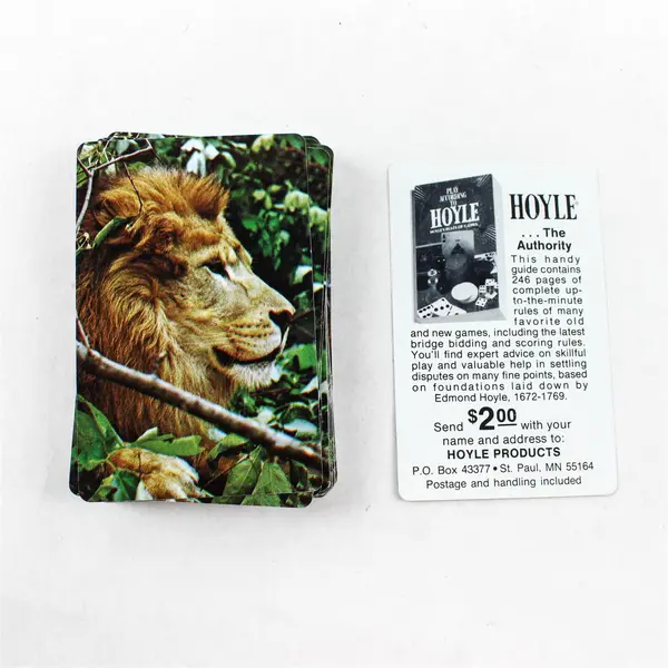 Hoyle Lot of 3 Pinochle Decks Sea Motif Lion Design Playing Cards