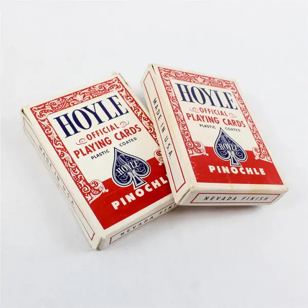 Lot of 3 Pinochle Decks Hoyle Official & Nouvelle Plastic Coated